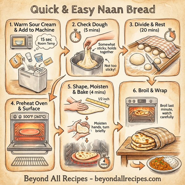 Quick and Easy Naan Bread instructions