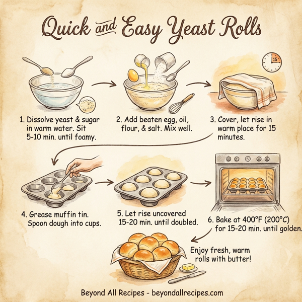 Quick and Easy Yeast Rolls instructions