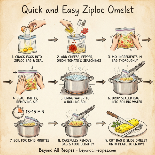 Quick and Easy Ziploc Omelet instructions