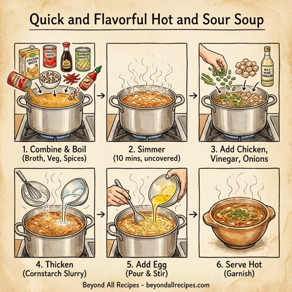 Quick and Flavorful Hot and Sour Soup instructions