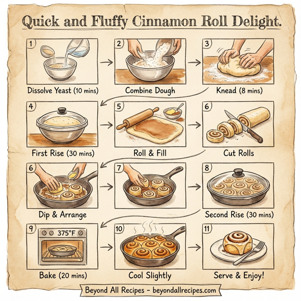 Quick and Fluffy Cinnamon Roll Delight instructions