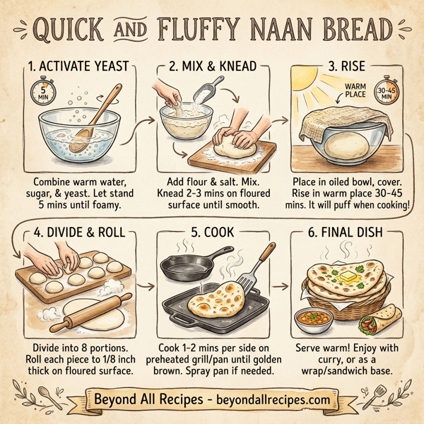 Quick and Fluffy Naan Bread instructions