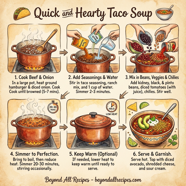 Quick and Hearty Taco Soup instructions