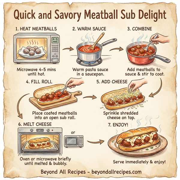 Quick and Savory Meatball Sub Delight instructions