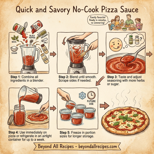 Quick and Savory No-Cook Pizza Sauce instructions