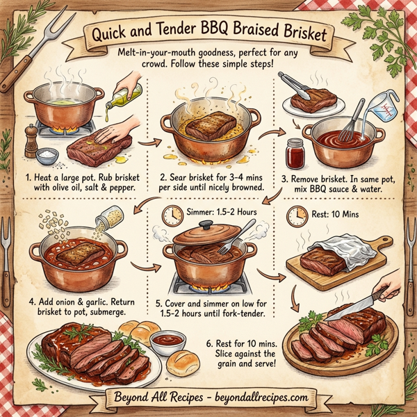 Quick and Tender BBQ Braised Brisket instructions