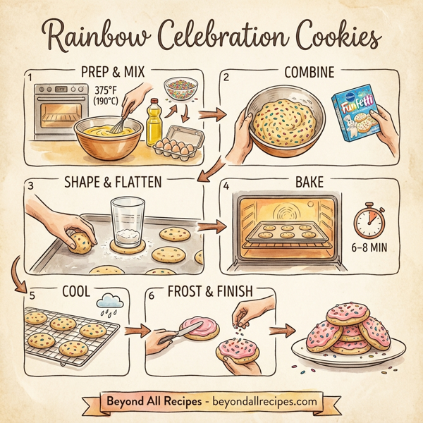 Rainbow Celebration Cookies instructions