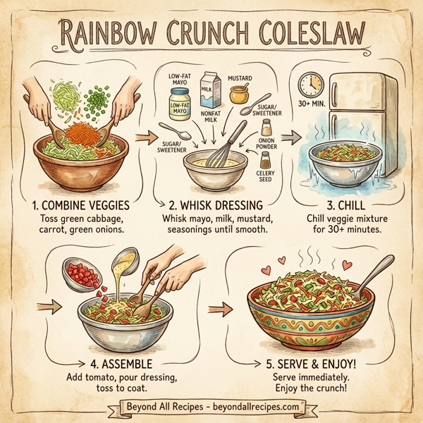 Rainbow Crunch Coleslaw instructions