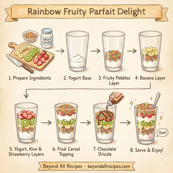 Rainbow Fruity Parfait Delight instructions