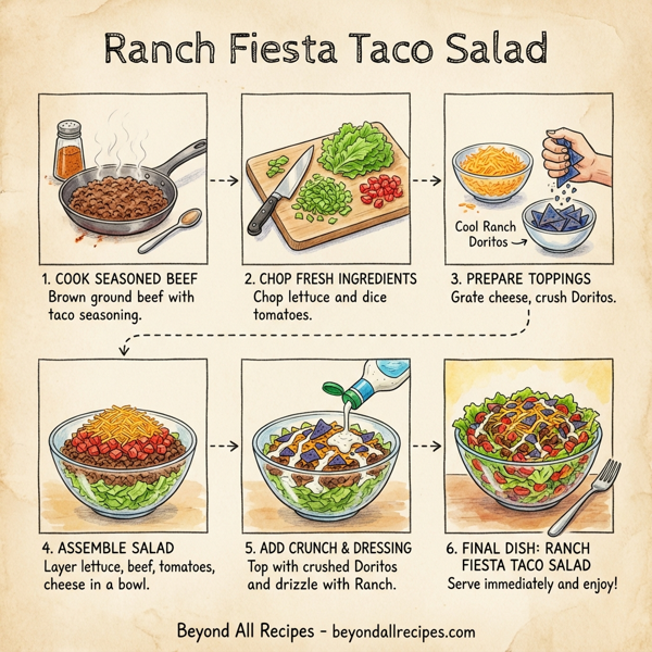 Ranch Fiesta Taco Salad instructions