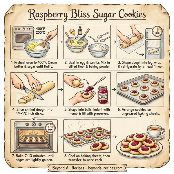 Raspberry Bliss Sugar Cookies instructions
