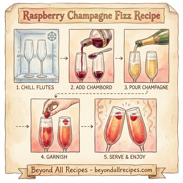 Raspberry Champagne Fizz instructions