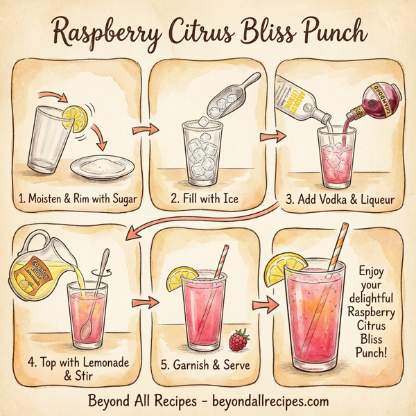 Raspberry Citrus Bliss Punch instructions