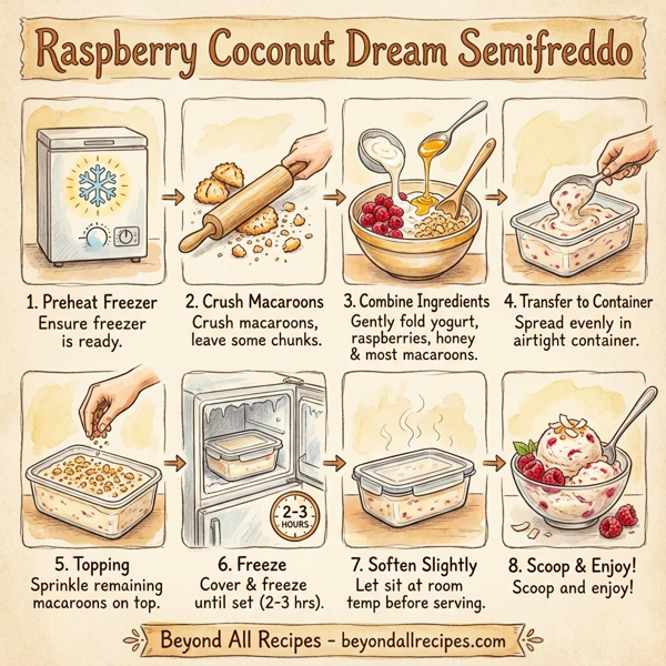 Raspberry Coconut Dream Semifreddo instructions