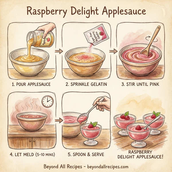 Raspberry Delight Applesauce instructions