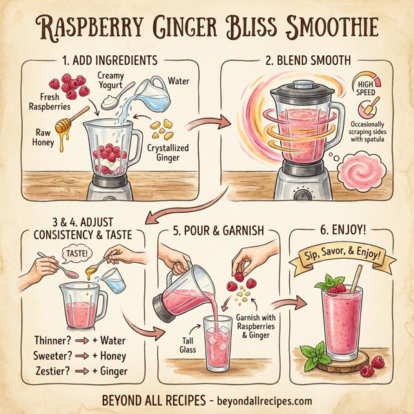 Raspberry Ginger Bliss Smoothie instructions