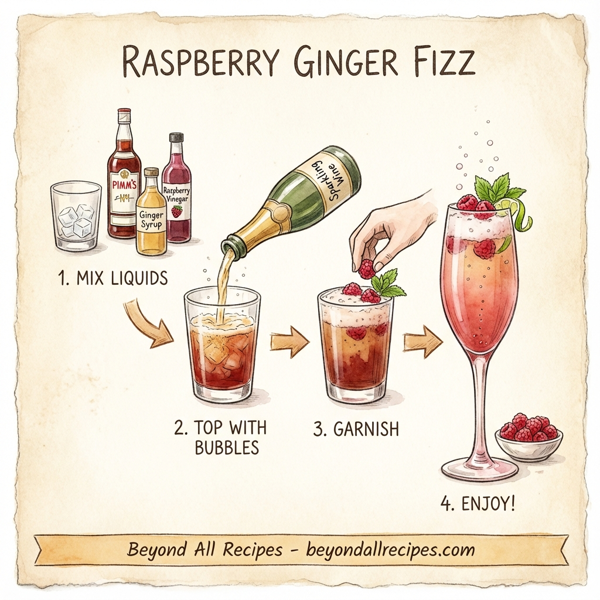 Raspberry Ginger Fizz instructions