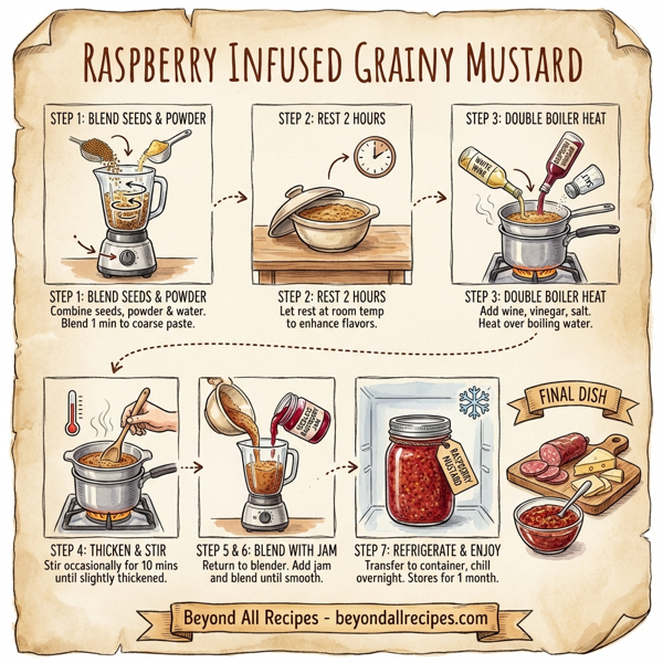 Raspberry Infused Grainy Mustard instructions