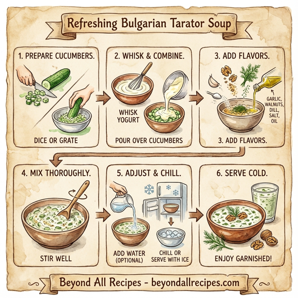 Refreshing Bulgarian Tarator Soup instructions