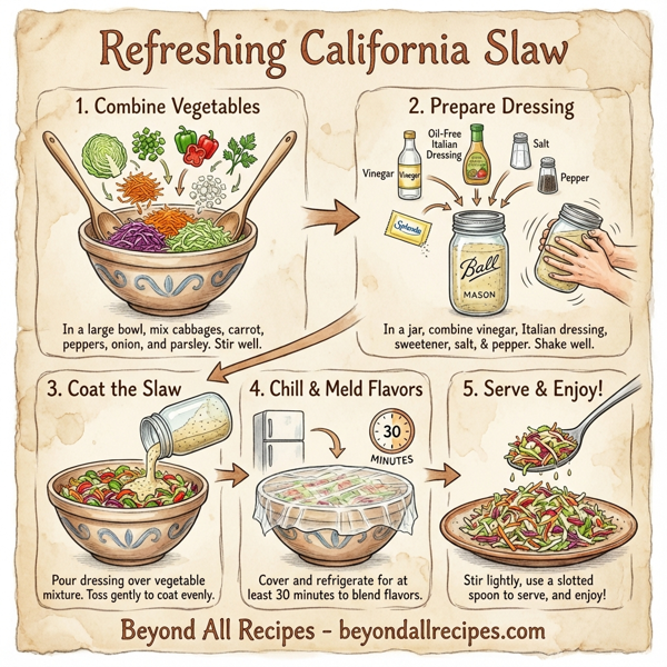 Refreshing California Slaw instructions