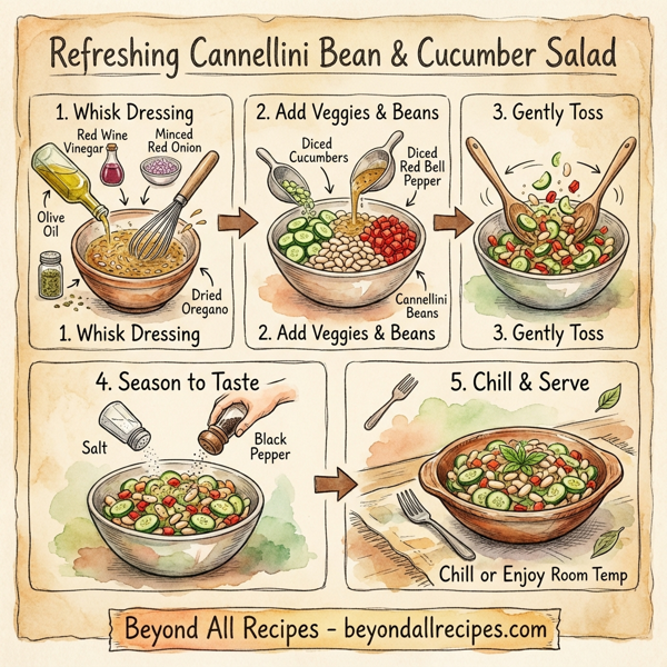 Refreshing Cannellini Bean & Cucumber Salad instructions