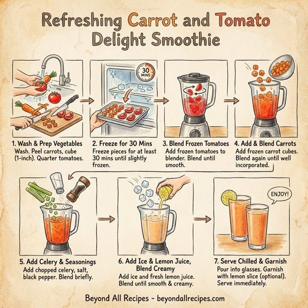 Refreshing Carrot and Tomato Delight Smoothie instructions