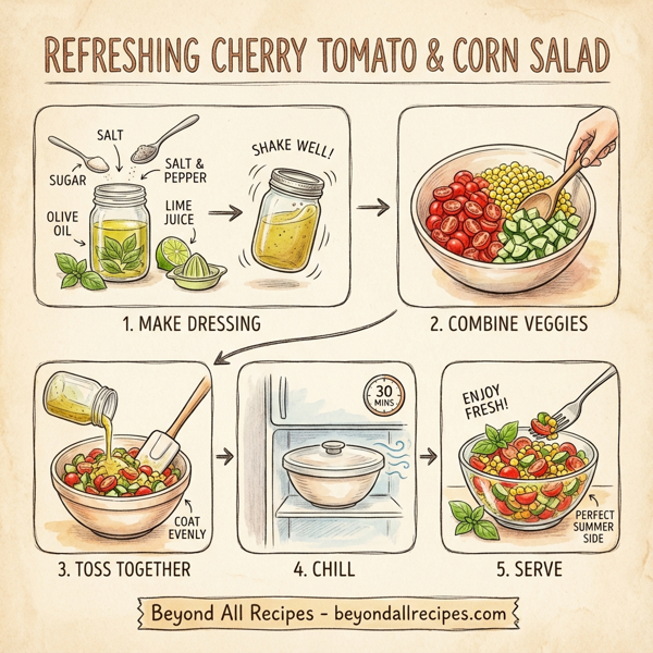 Refreshing Cherry Tomato and Corn Salad instructions