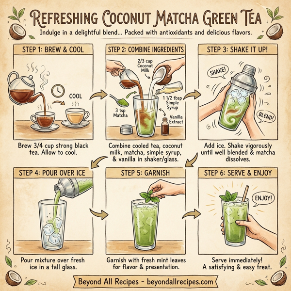 Refreshing Coconut Matcha Green Tea instructions