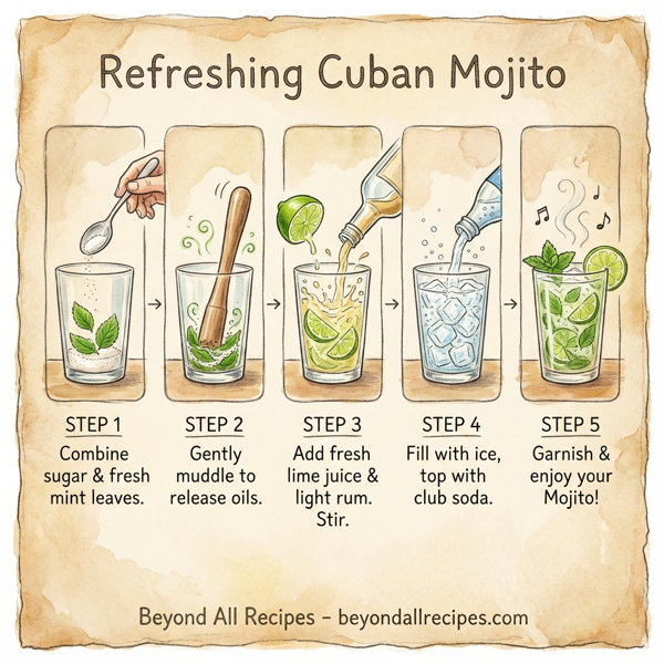 Refreshing Cuban Mojito instructions