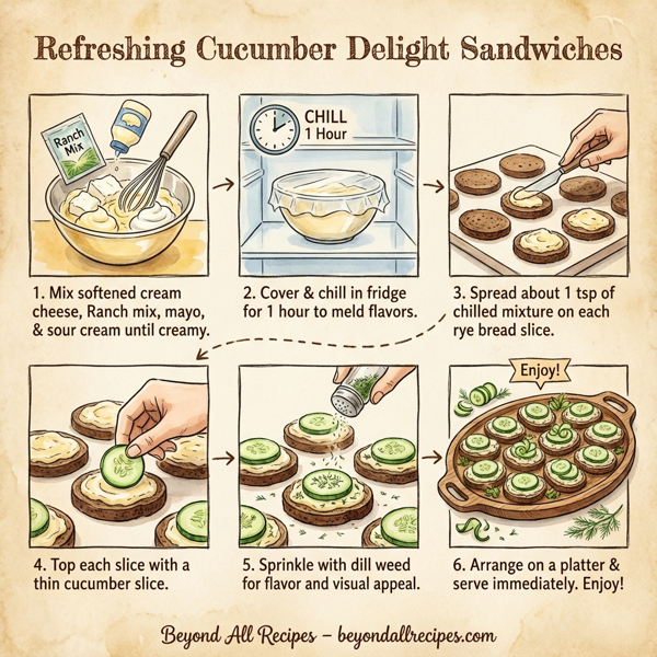 Refreshing Cucumber Delight Sandwiches instructions