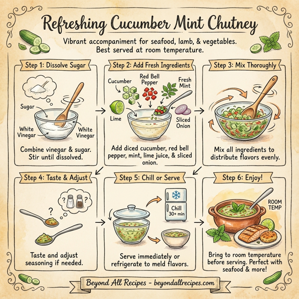 Refreshing Cucumber Mint Chutney instructions