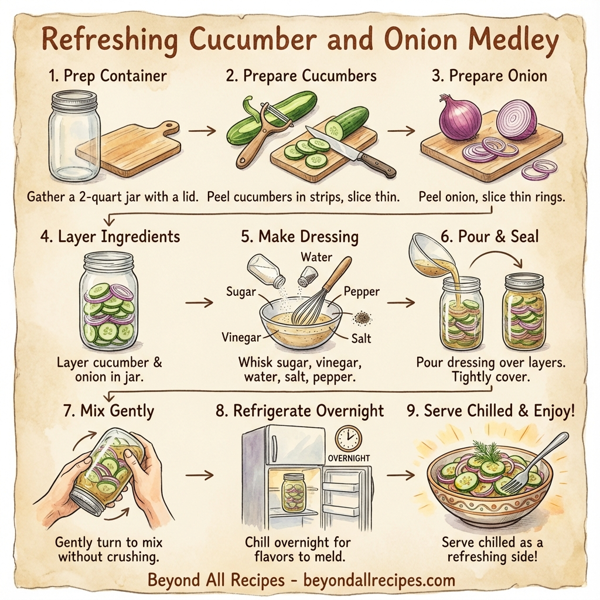 Refreshing Cucumber and Onion Medley instructions