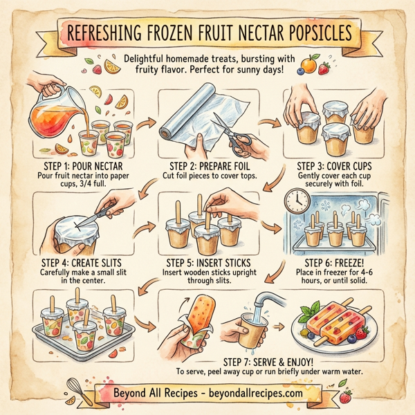 Refreshing Frozen Fruit Nectar Popsicles instructions
