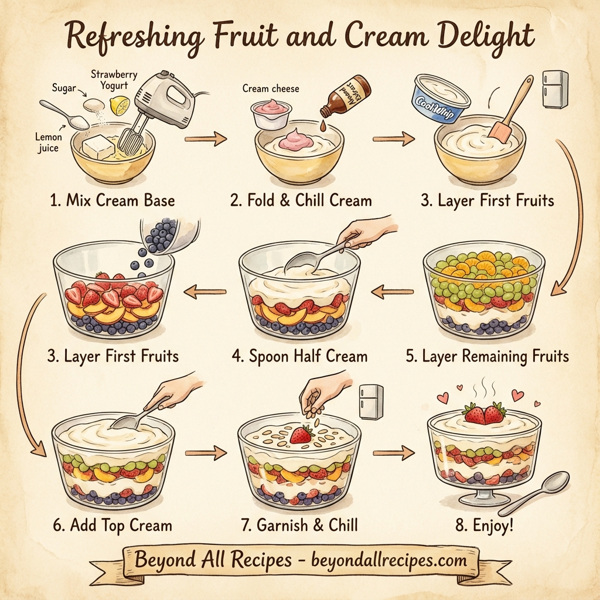 Refreshing Fruit and Cream Delight instructions