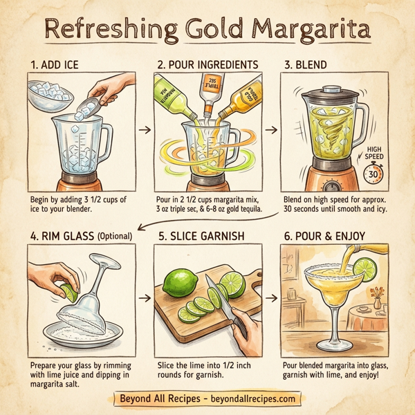 Refreshing Gold Margarita instructions