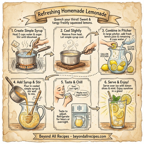 Refreshing Homemade Lemonade instructions