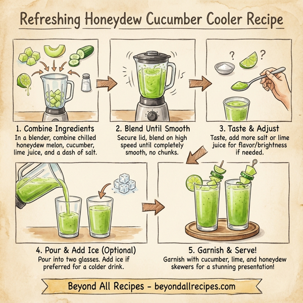 Refreshing Honeydew Cucumber Cooler instructions