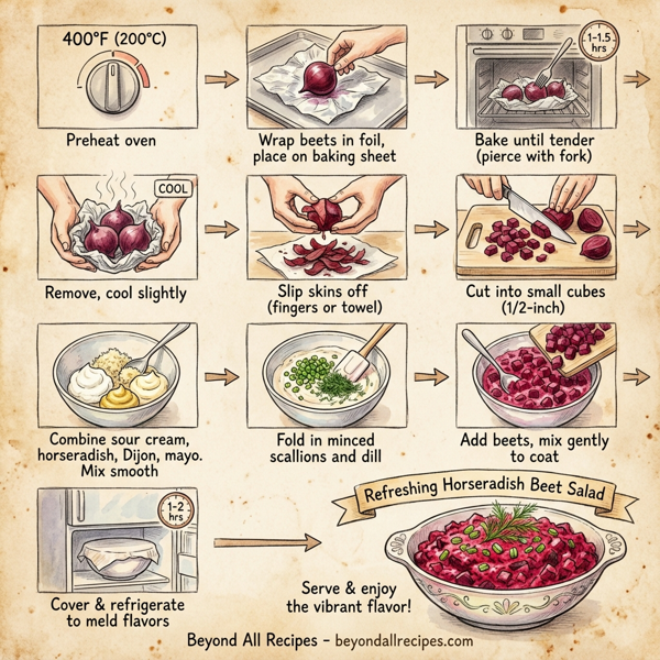 Refreshing Horseradish Beet Salad instructions