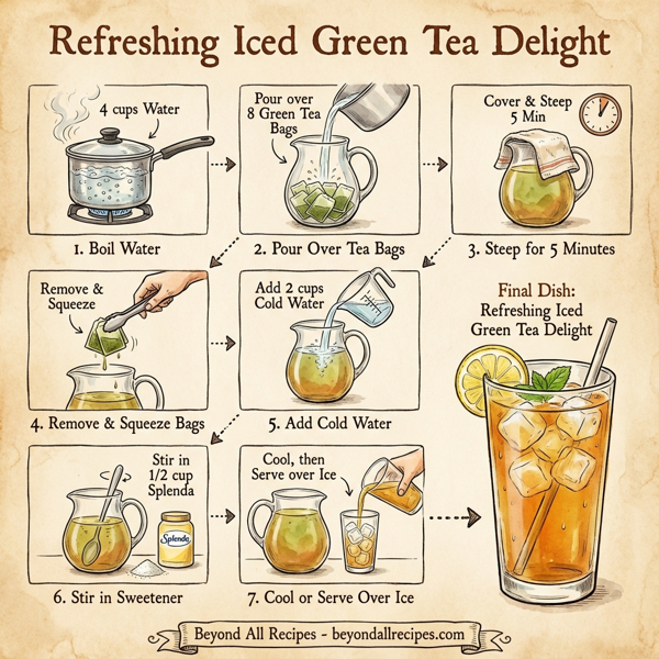 Refreshing Iced Green Tea Delight instructions
