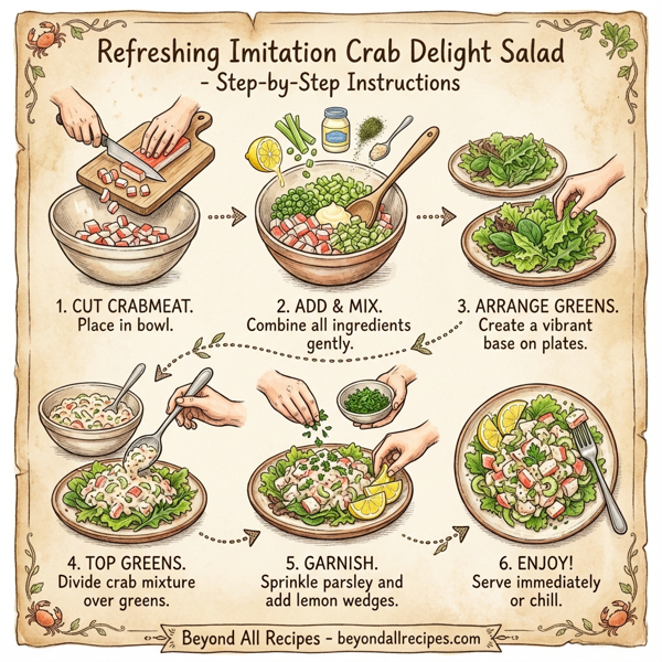 Refreshing Imitation Crab Delight Salad instructions