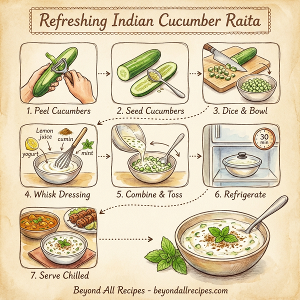 Refreshing Indian Cucumber Raita instructions