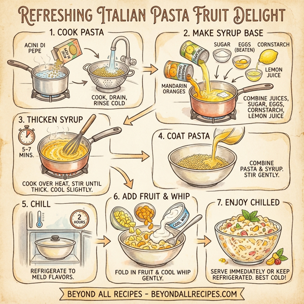 Refreshing Italian Pasta Fruit Delight instructions