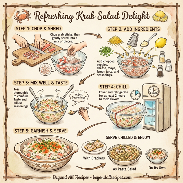 Refreshing Krab Salad Delight instructions