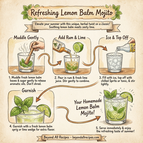 Refreshing Lemon Balm Mojito instructions