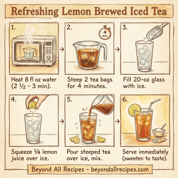 Refreshing Lemon Brewed Iced Tea instructions