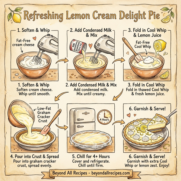 Refreshing Lemon Cream Delight Pie instructions