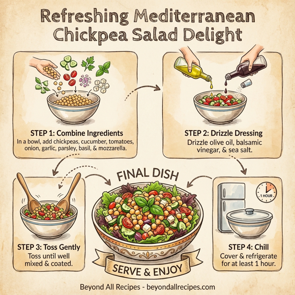 Refreshing Mediterranean Chickpea Salad Delight instructions