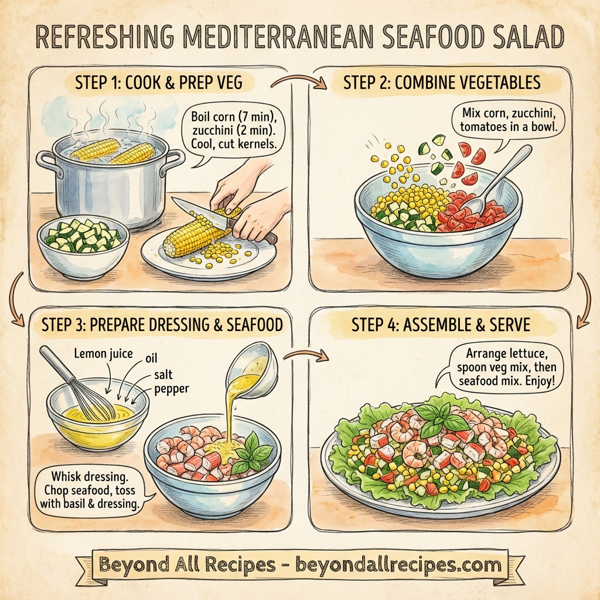 Refreshing Mediterranean Seafood Salad instructions