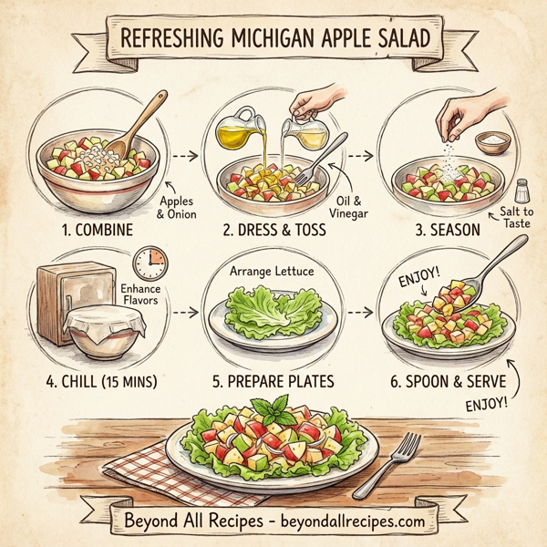 Refreshing Michigan Apple Salad instructions