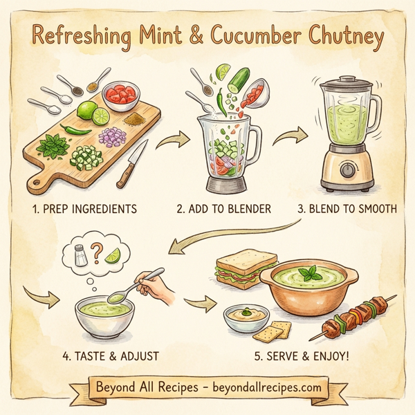 Refreshing Mint & Cucumber Chutney instructions